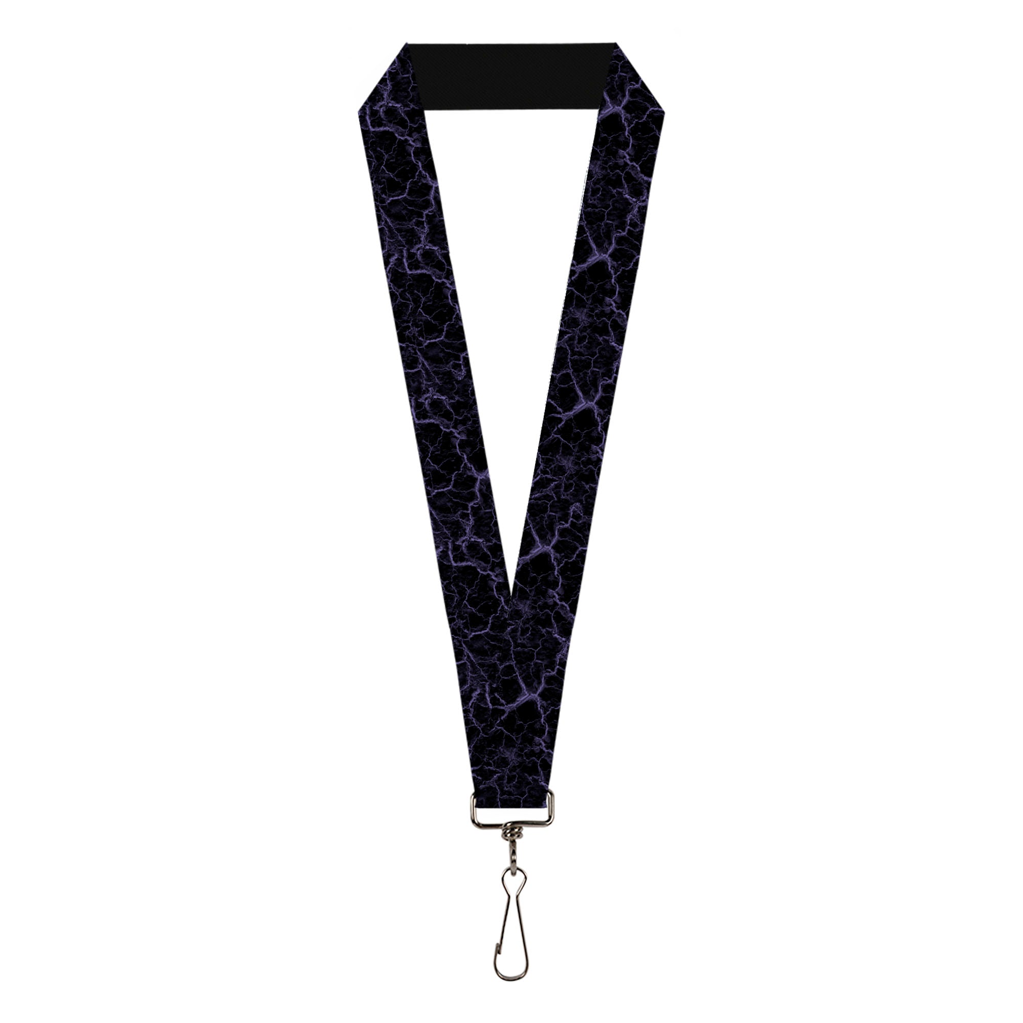Lanyard - 1.0" - Marble Black/Purple Lanyards Buckle-Down