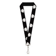 Lanyard - 1.0" - Polar Bear Repeat Black Lanyards Buckle-Down