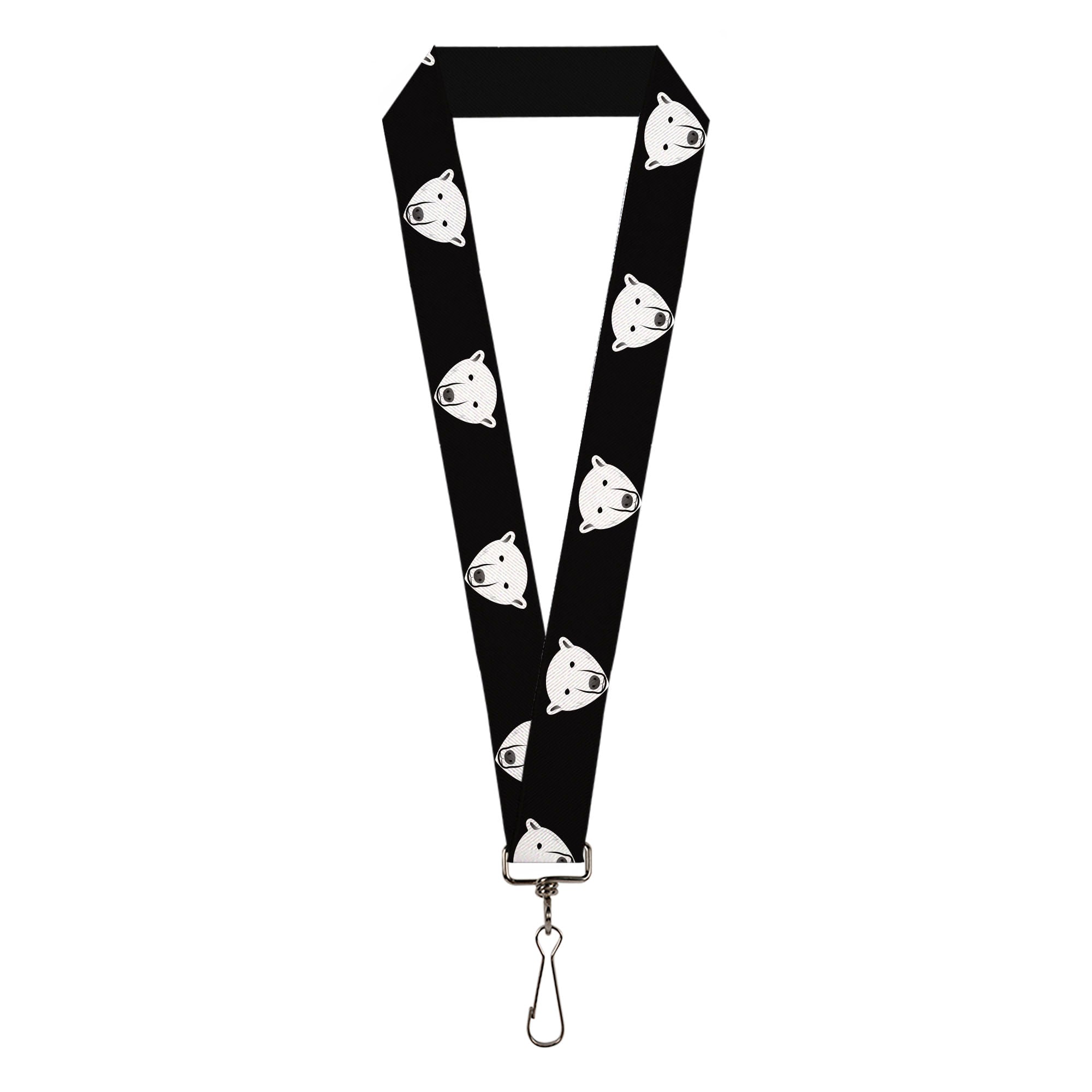 Lanyard - 1.0" - Polar Bear Repeat Black Lanyards Buckle-Down