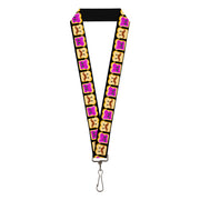 Lanyard - 1.0" - Peanut Butter w Mustache & Jelly Lanyards Buckle-Down