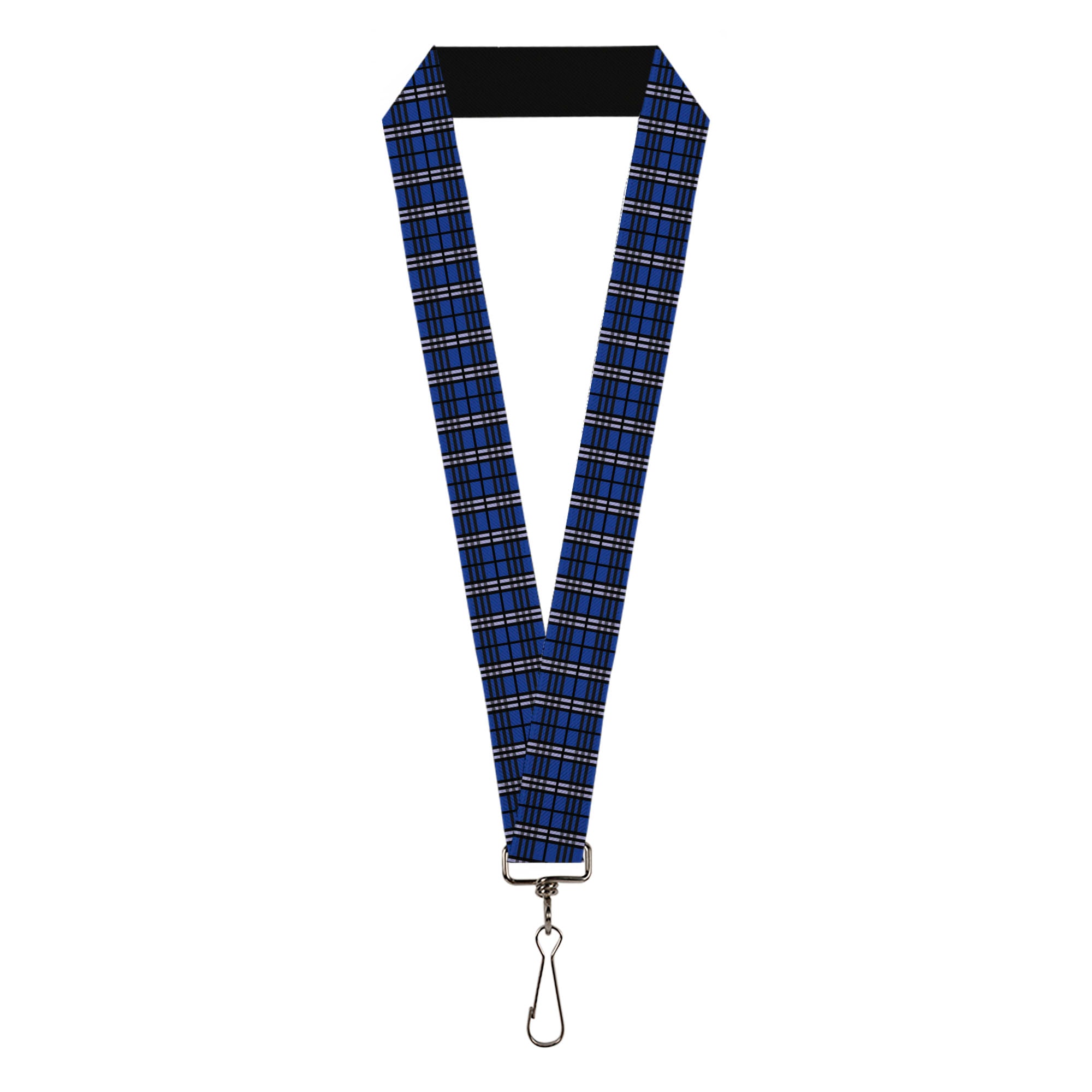 Lanyard - 1.0" - Plaid Navy Lanyards Buckle-Down