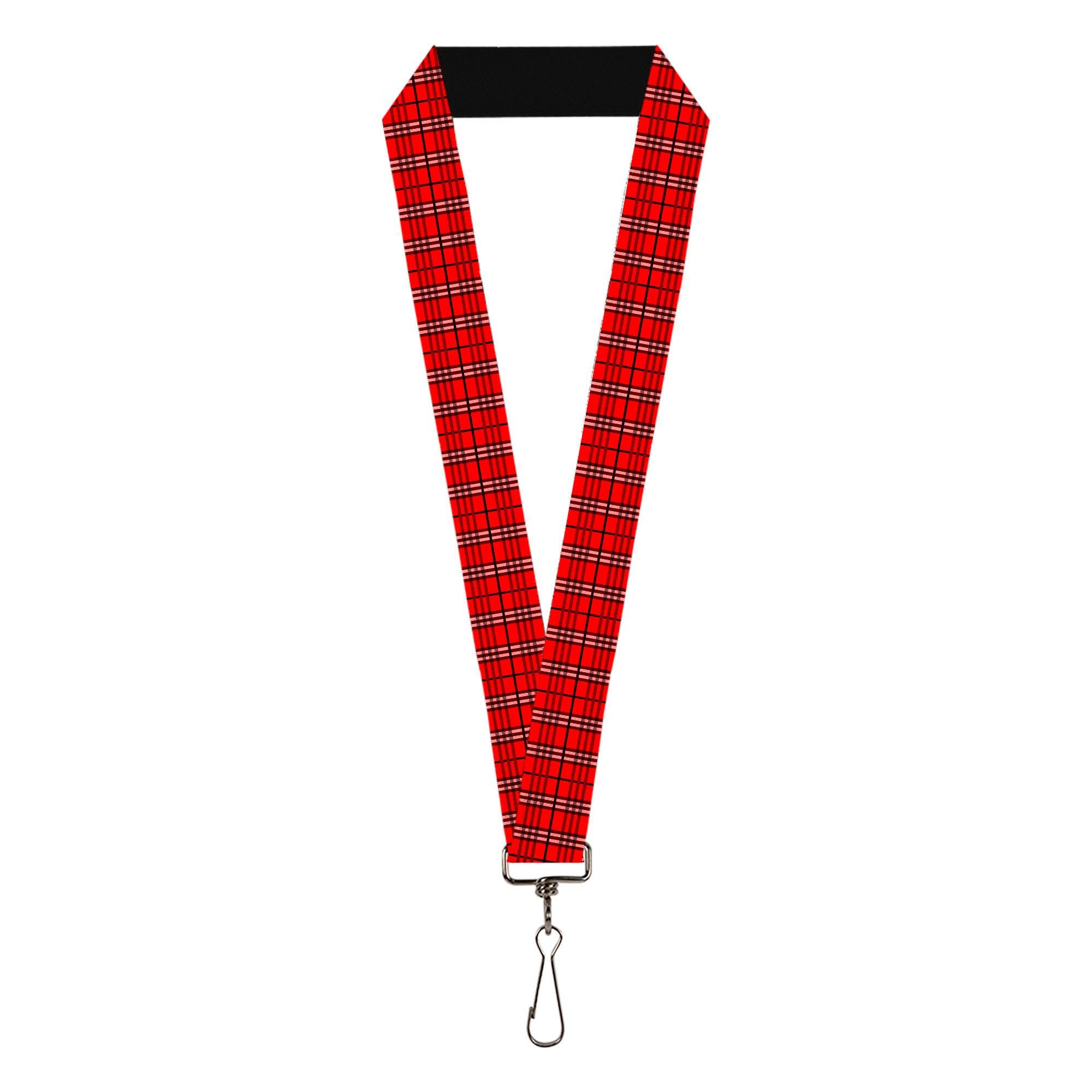Lanyard - 1.0" - Plaid Red Lanyards Buckle-Down