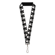 Lanyard - 1.0" - Panda Skulls Lanyards Buckle-Down
