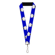 Lanyard - 1.0" - Polar Bear w Mustache Royal Lanyards Buckle-Down