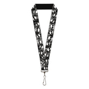 Lanyard - 1.0" - Panda w Sunglasses & Palm Trees Lanyards Buckle-Down