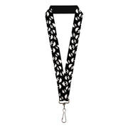 Lanyard - 1.0" - Multi Panda w Sunglasses Black White Lanyards Buckle-Down