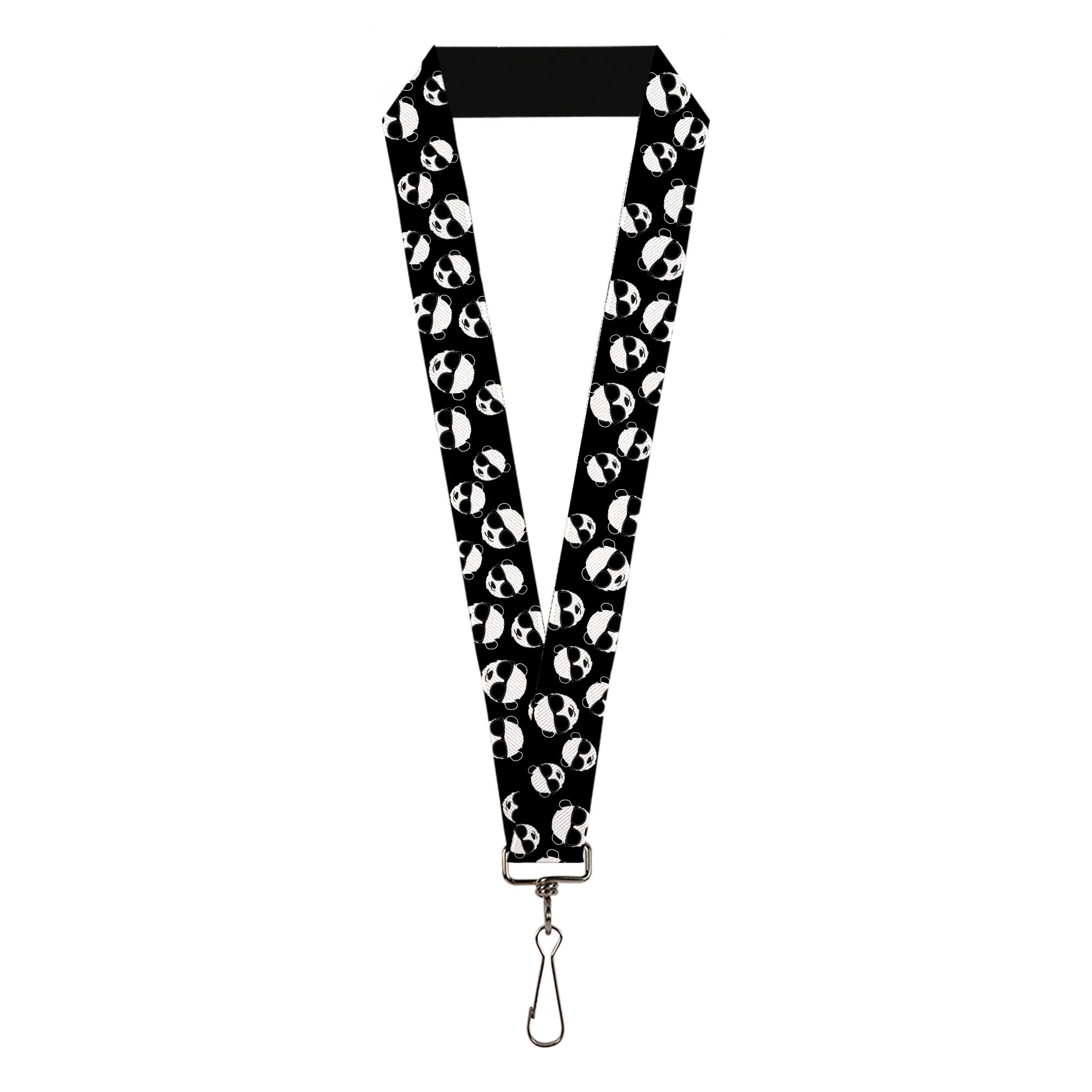 Lanyard - 1.0" - Multi Panda w Sunglasses Black White Lanyards Buckle-Down