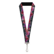 Lanyard - 1.0" - Portland Vivid Skyline Cosmic Roses Lanyards Buckle-Down