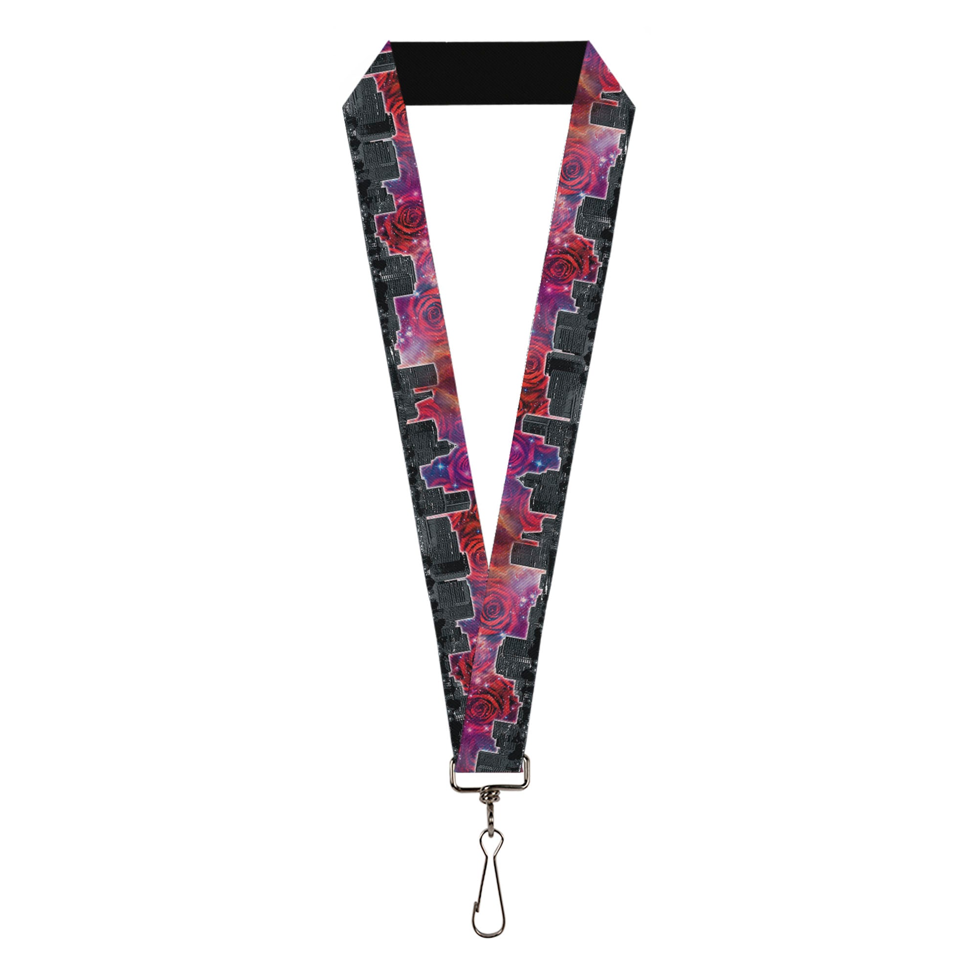 Lanyard - 1.0" - Portland Vivid Skyline Cosmic Roses Lanyards Buckle-Down