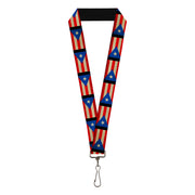 Lanyard - 1.0" - Puerto Rico Flag Weathered Lanyards Buckle-Down