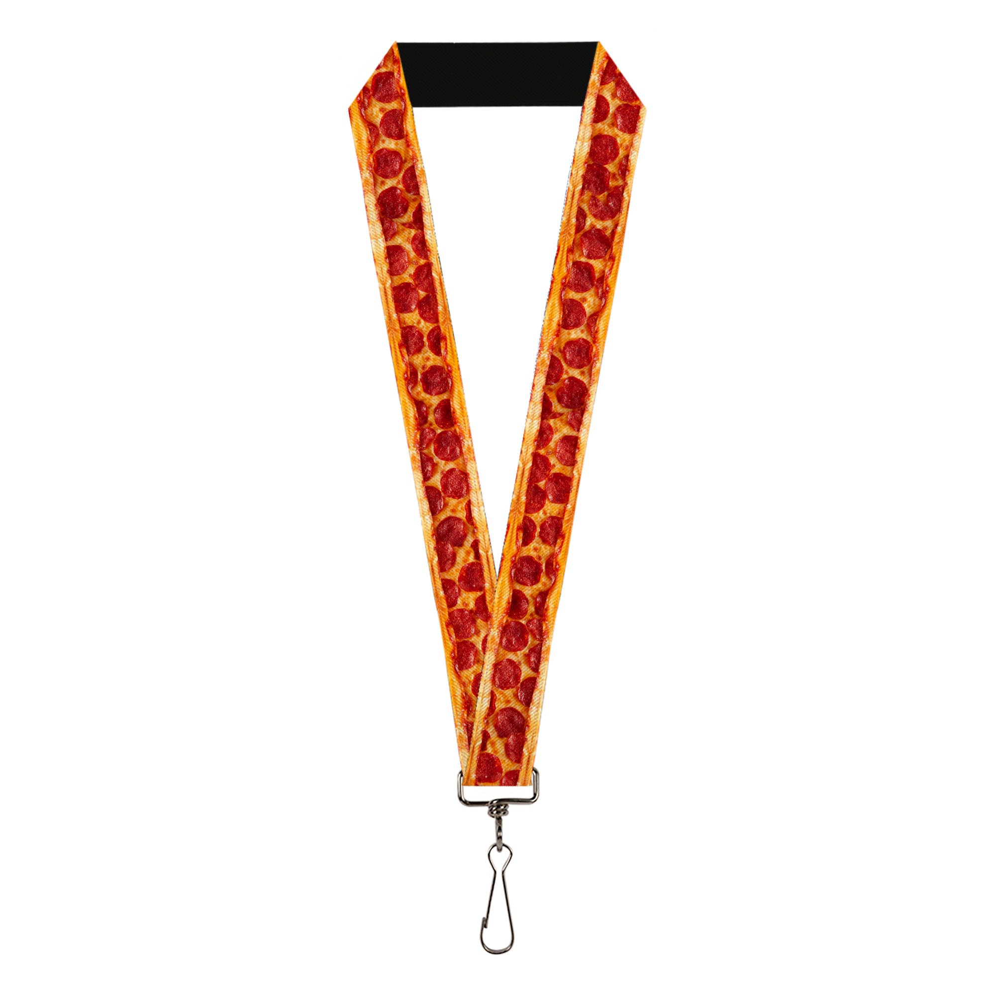 Lanyard - 1.0" - Pepperoni Pizza w Crust Vivid Lanyards Buckle-Down