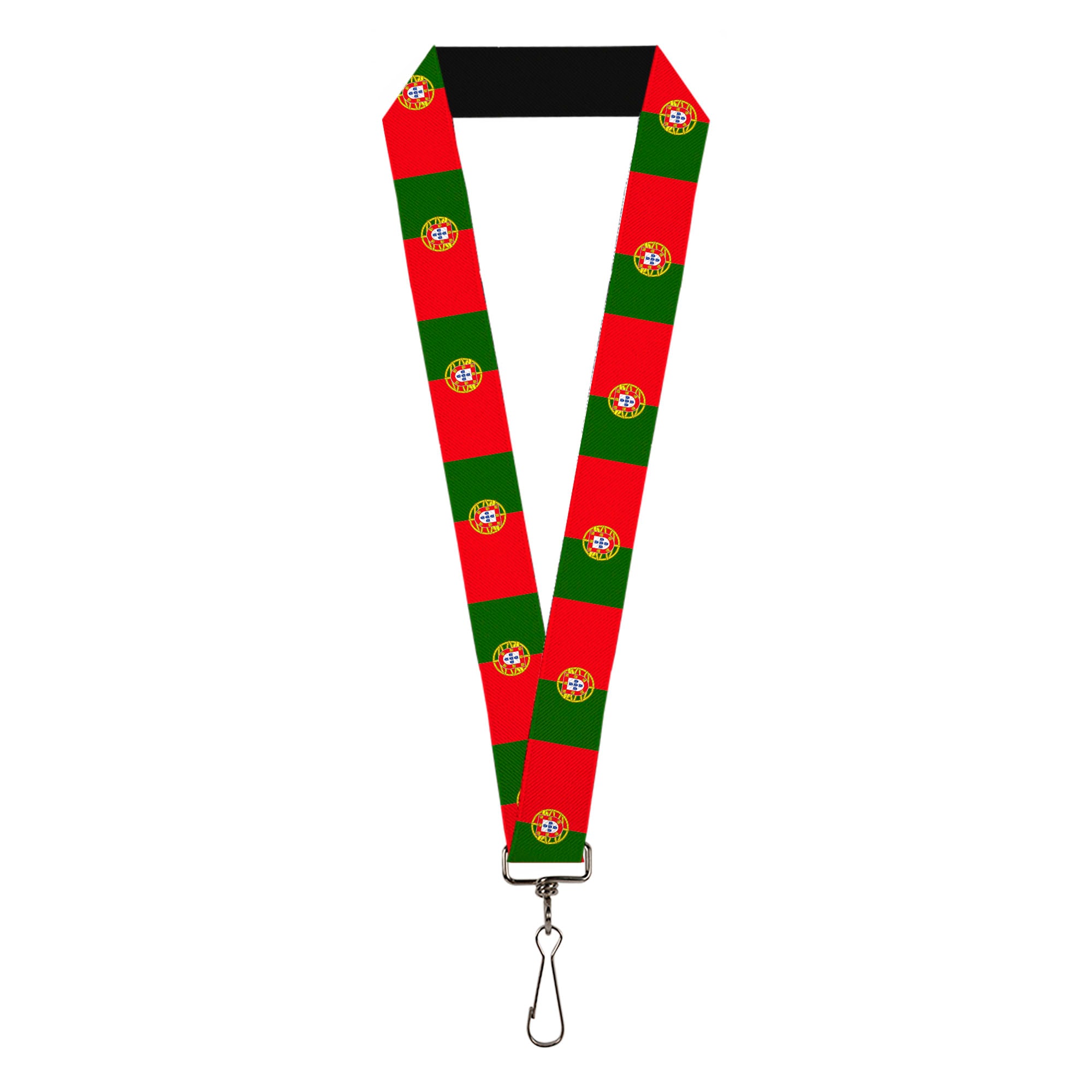 Lanyard - 1.0" - Portugal Flag Green Red Lanyards Buckle-Down