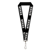 Lanyard - 1.0" - STEEZ Black White Lanyards Buckle-Down