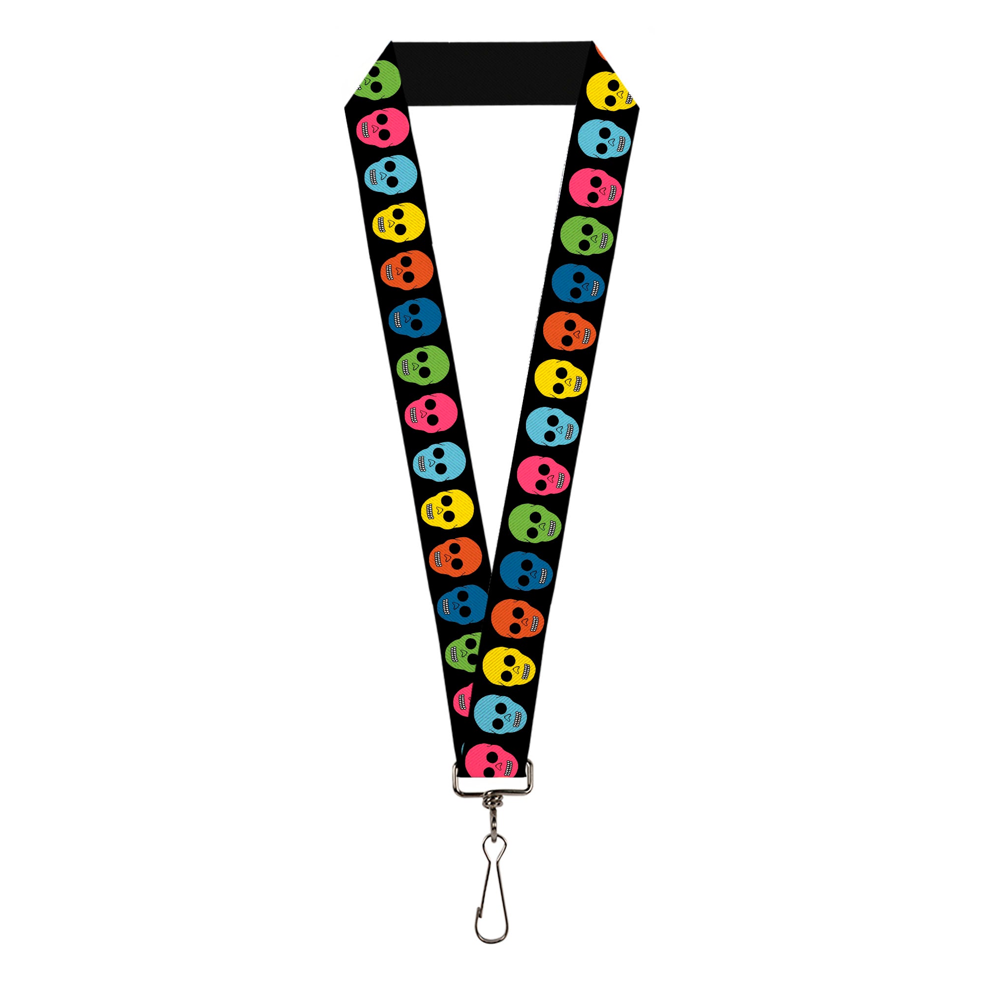 Cordón - 1.0" - Calaveras Negro Multicolor