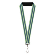 Lanyard - 1.0" - Stripes Pastel Green Olive Lanyards Buckle-Down