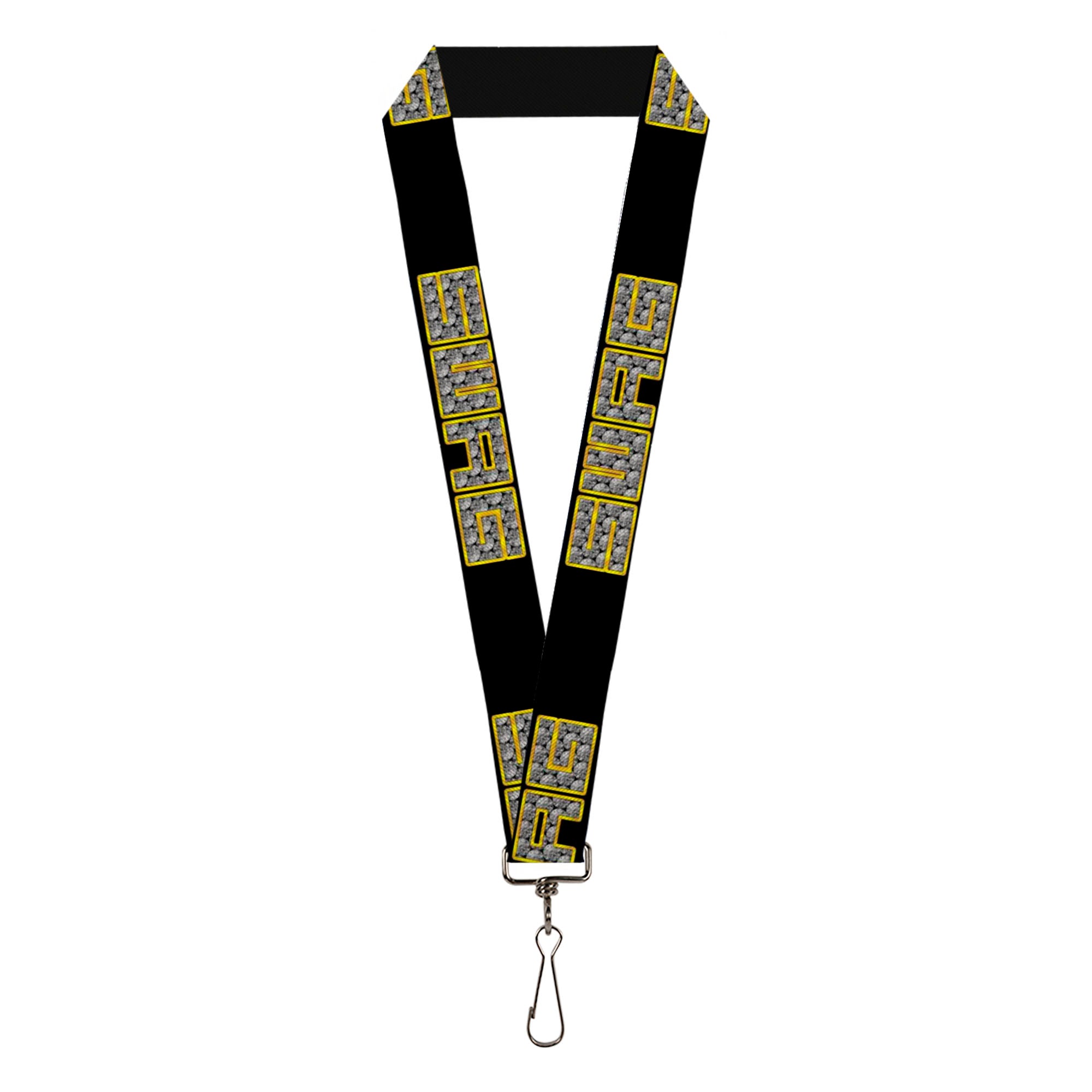 Lanyard - 1.0" - SWAG Black Bling Lanyards Buckle-Down