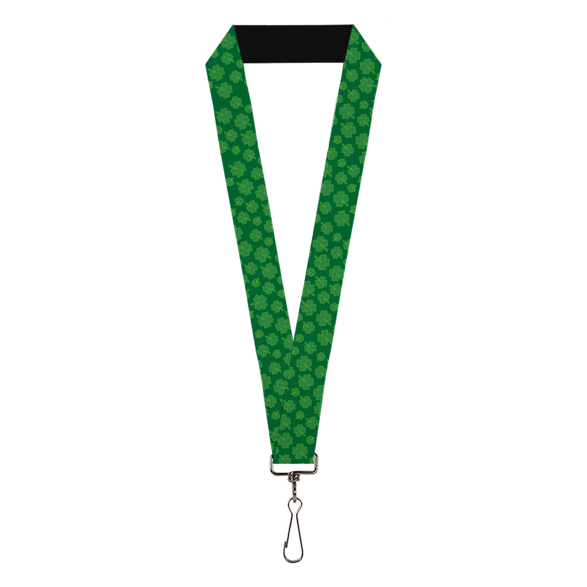 Lanyard - 1.0" - St Pat's Clovers Scattered Greens Lanyards Buckle-Down