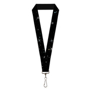 Lanyard - 1.0" - Shining Stars Black White Lanyards Buckle-Down