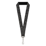 Lanyard - 1.0" - Speckle Black White Lanyards Buckle-Down