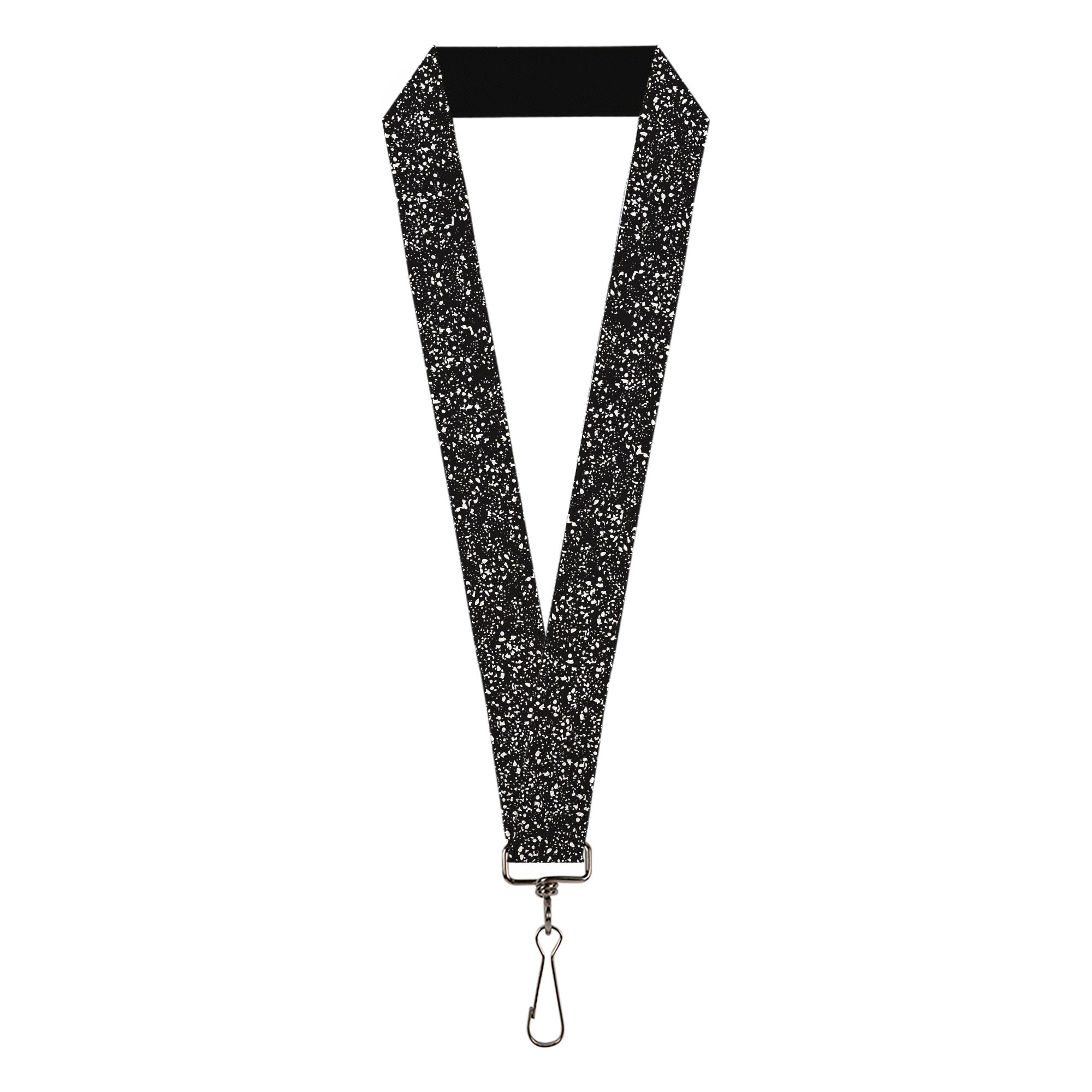 Lanyard - 1.0" - Speckle Black White Lanyards Buckle-Down