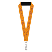 Lanyard - 1.0" - TRIGGERED Orange Burgundy Lanyards Buckle-Down