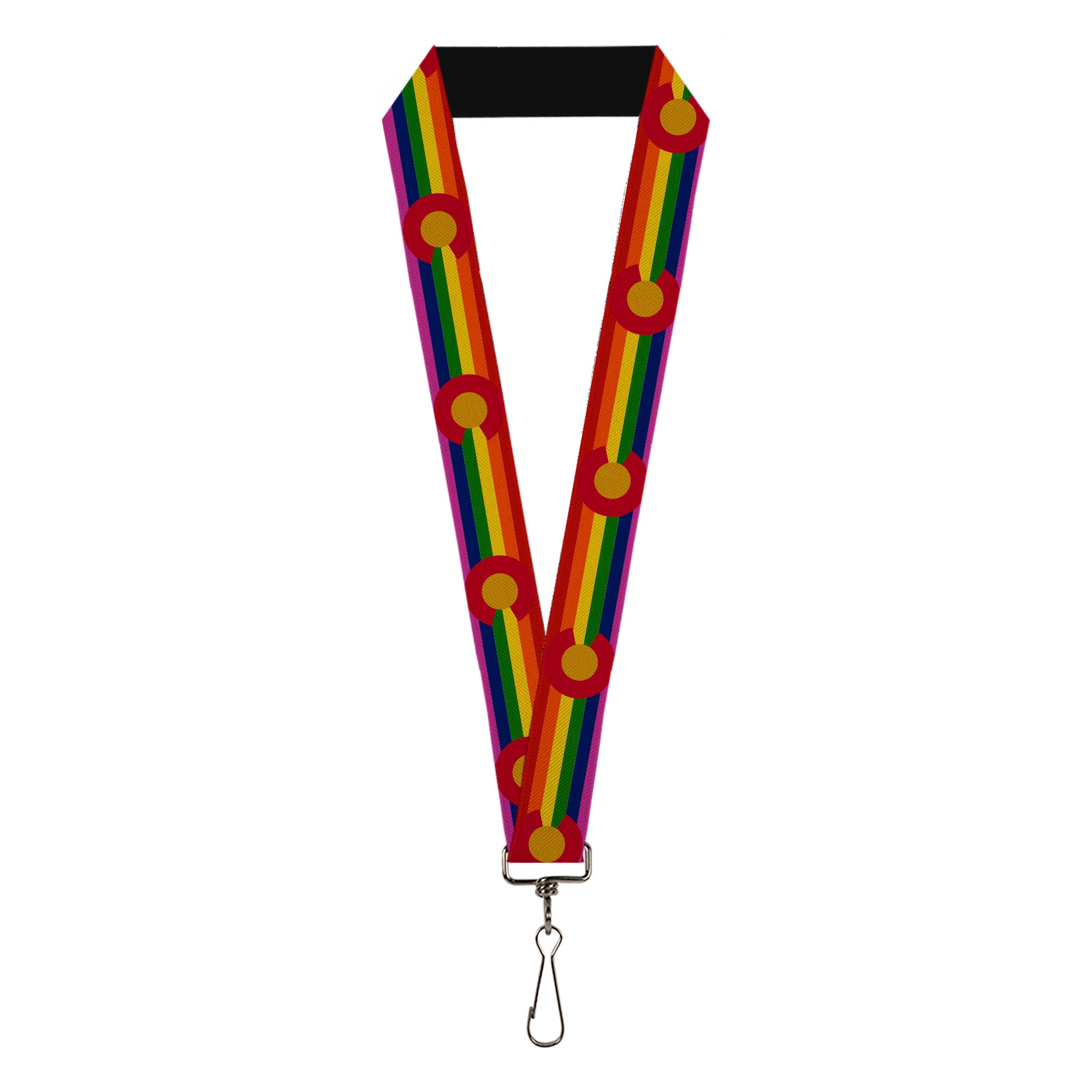 Lanyard - 1.0" - Colorado Flags2 Pride Vintage Lanyards Buckle-Down