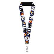 Lanyard - 1.0" - I HEART COLORADO SKIING Logos/Mountain Lanyards Buckle-Down
