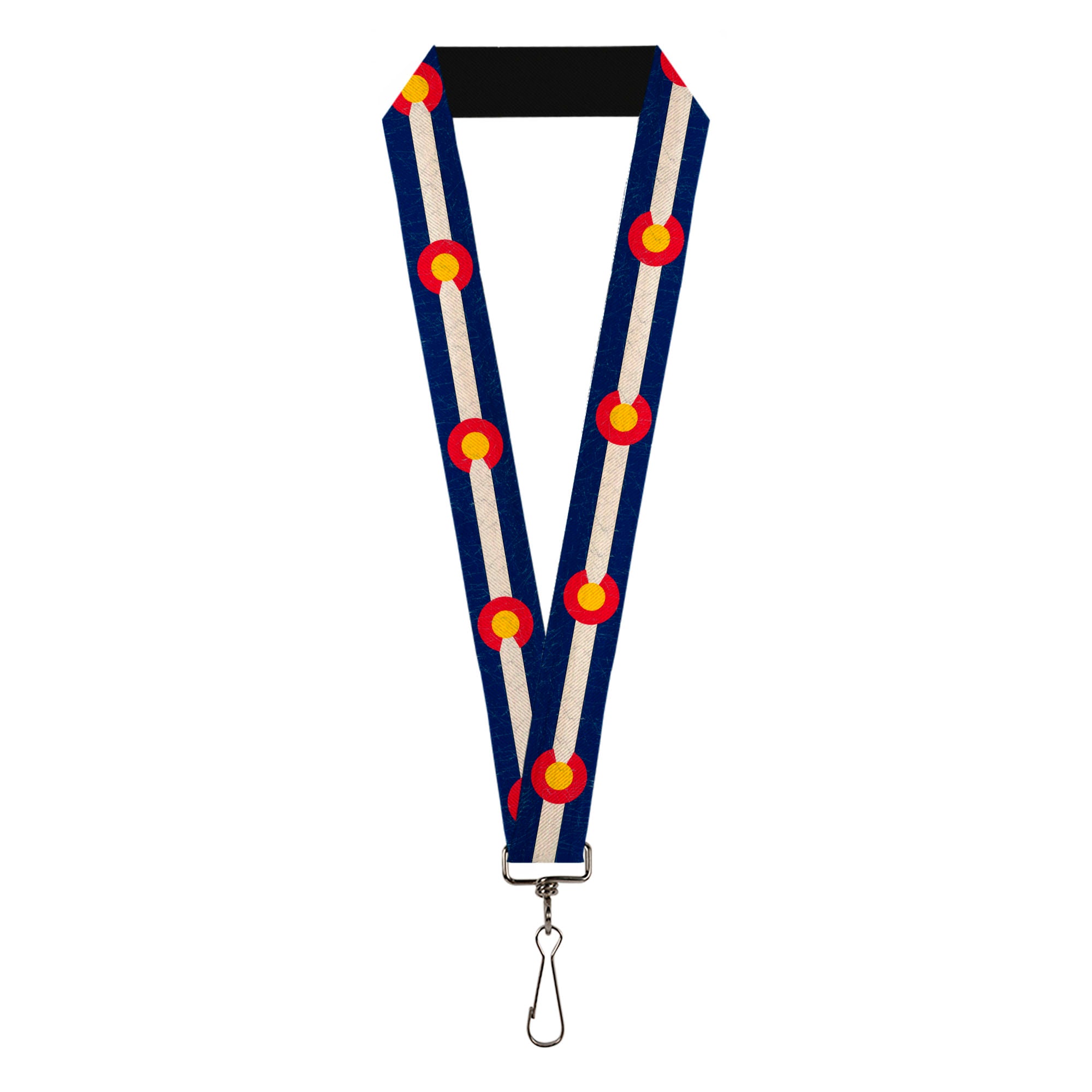 Lanyard - 1.0" - Colorado Flags2 Repeat Vintage Lanyards Buckle-Down