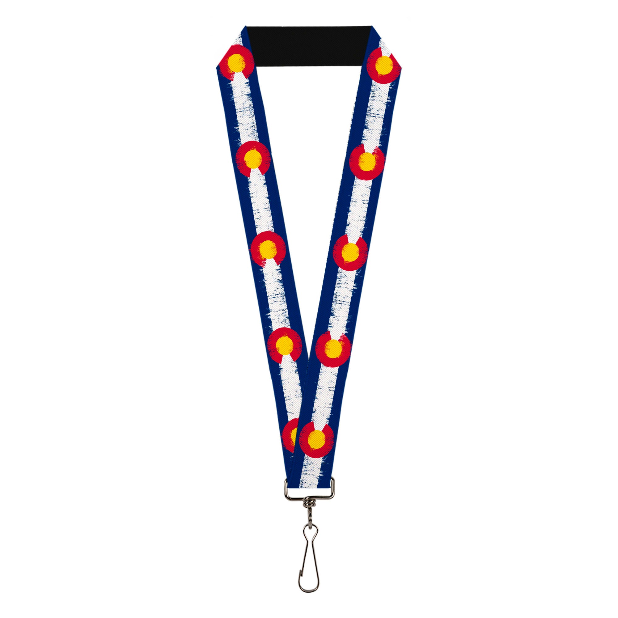 Lanyard - 1.0" - Colorado Flags2 Repeat Weathered Lanyards Buckle-Down