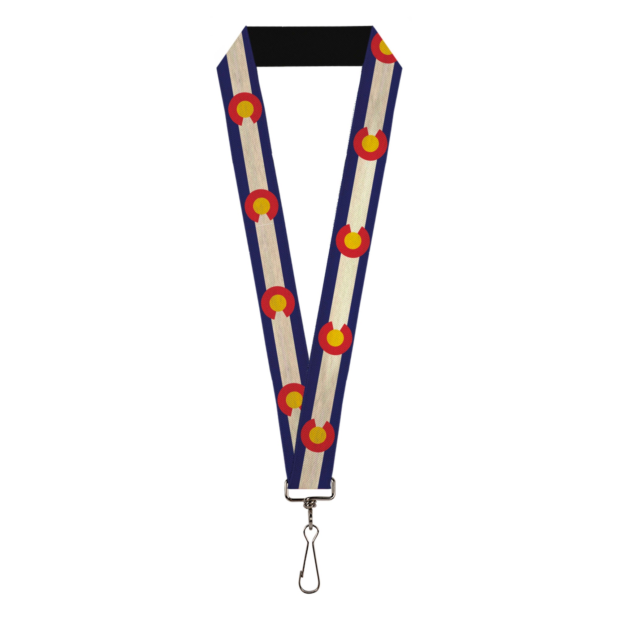 Lanyard - 1.0" - Colorado Flags2 Repeat Vintage2 Lanyards Buckle-Down