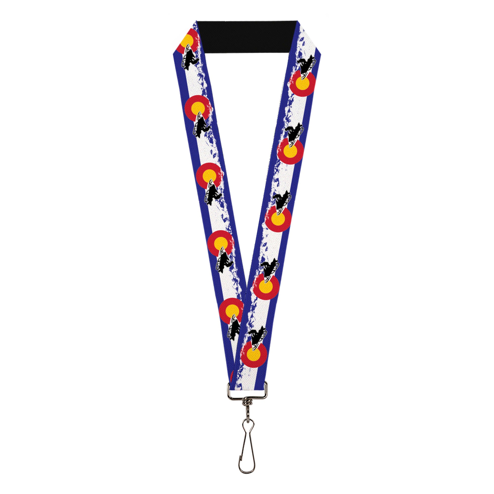 Lanyard - 1.0" - Colorado Snowmobiler Mountains Lanyards Buckle-Down