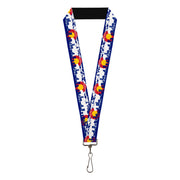 Lanyard - 1.0" - Colorado Skyline Mountains Lanyards Buckle-Down