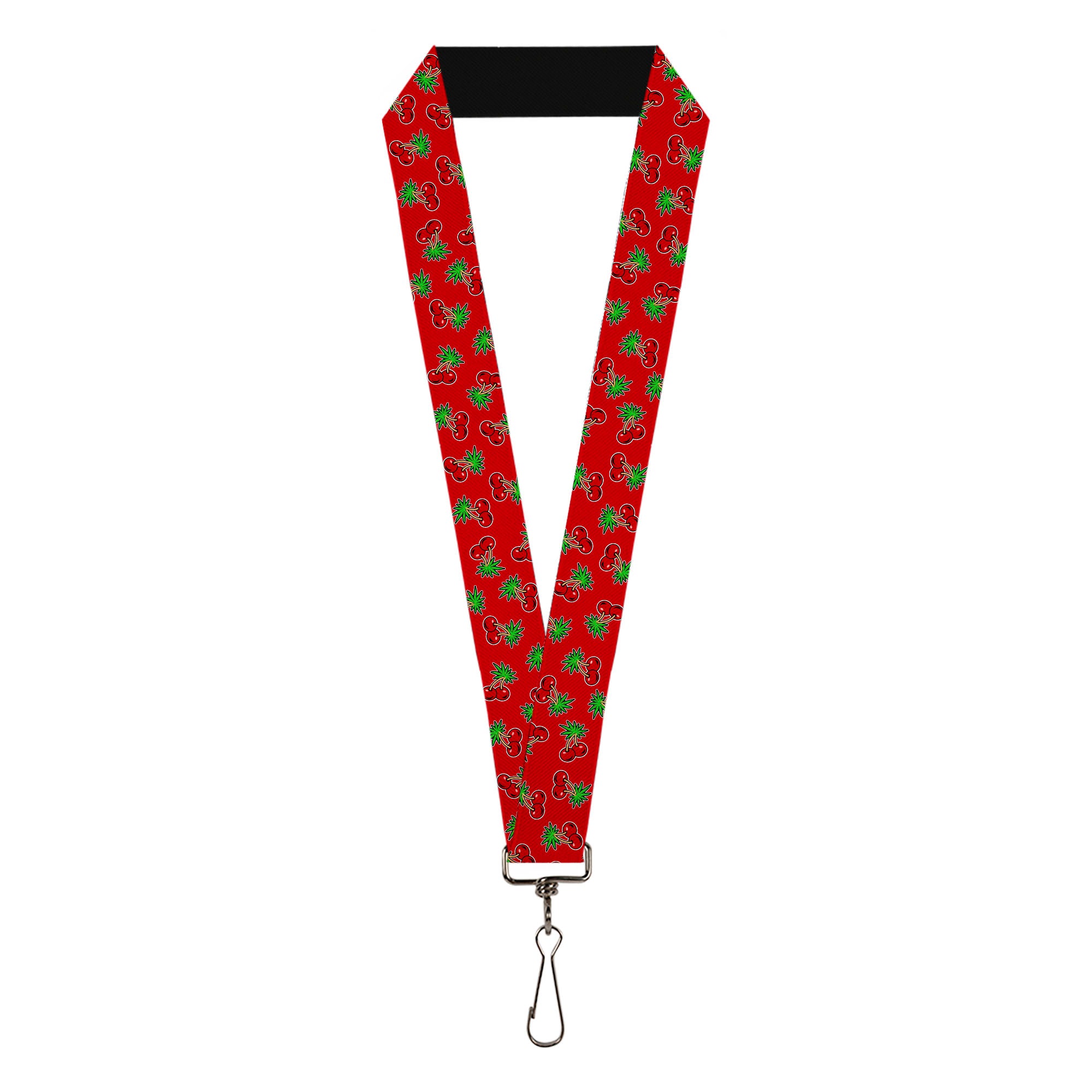 Lanyard - 1.0" - Cherries2 Scattered Red Lanyards Buckle-Down