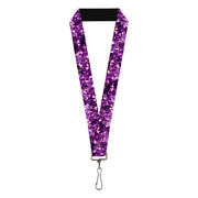 Lanyard - 1.0" - Crystals Purples Lanyards Buckle-Down