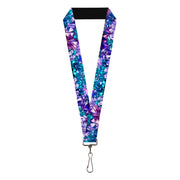 Lanyard - 1.0" - Crystals2 Blues Purples Lanyards Buckle-Down
