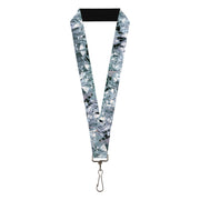 Lanyard - 1.0" - Crystals3 Clear Lanyards Buckle-Down