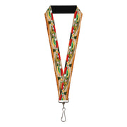 Lanyard - 1.0" - Chicago Style Hot Dog Vivid Lanyards Buckle-Down