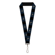 Lanyard - 1.0" - South Carolina Flag Distressed Black Lanyards Buckle-Down