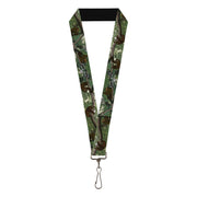 Lanyard - 1.0" - Sloth Tree Hanging Posterized Lanyards Buckle-Down