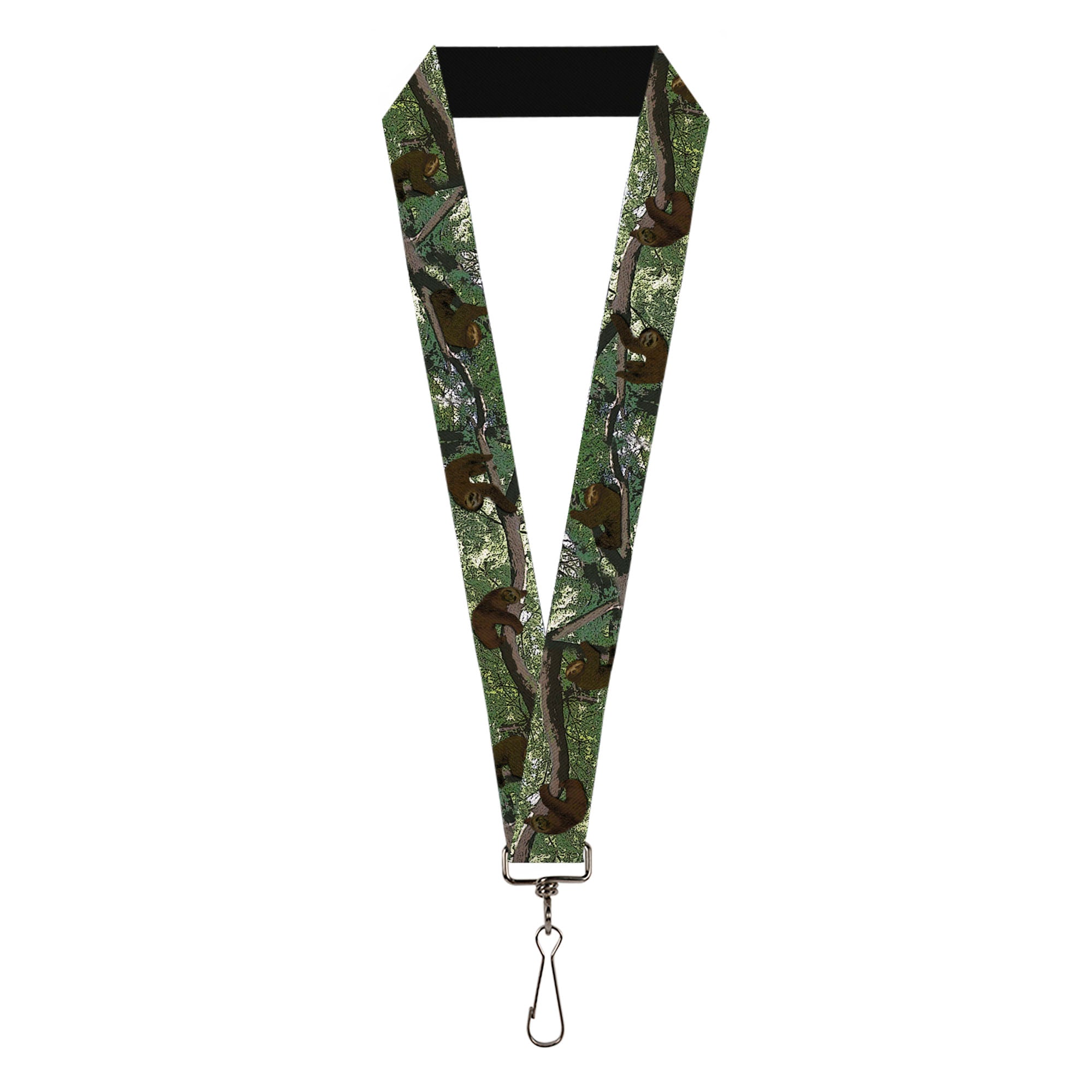 Lanyard - 1.0" - Sloth Tree Hanging Posterized Lanyards Buckle-Down