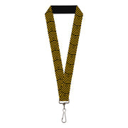 Lanyard - 1.0" - Square Target Gold Black Lanyards Buckle-Down