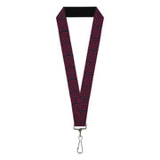 Lanyard - 1.0" - Square Target Red Navy Lanyards Buckle-Down