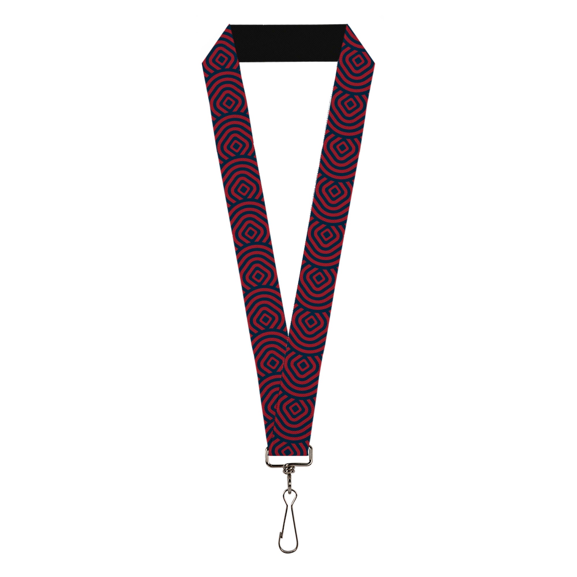 Lanyard - 1.0" - Square Target Red Navy Lanyards Buckle-Down