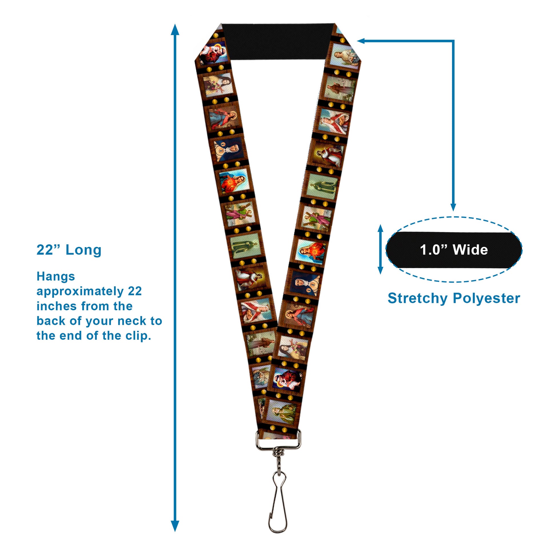 Lanyard - 1.0" - Saint Blocks Lanyards Buckle-Down