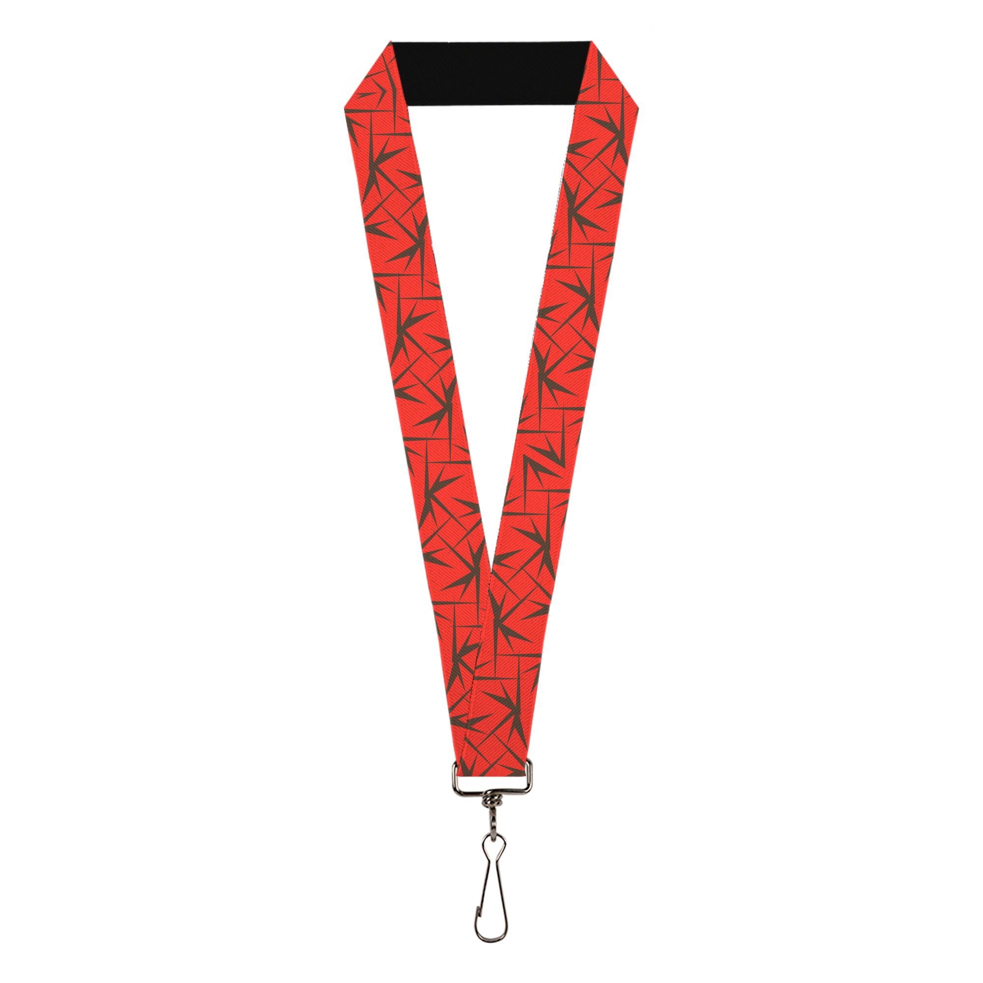Lanyard - 1.0" - Spikes Scattered2 Orange Brown Lanyards Buckle-Down