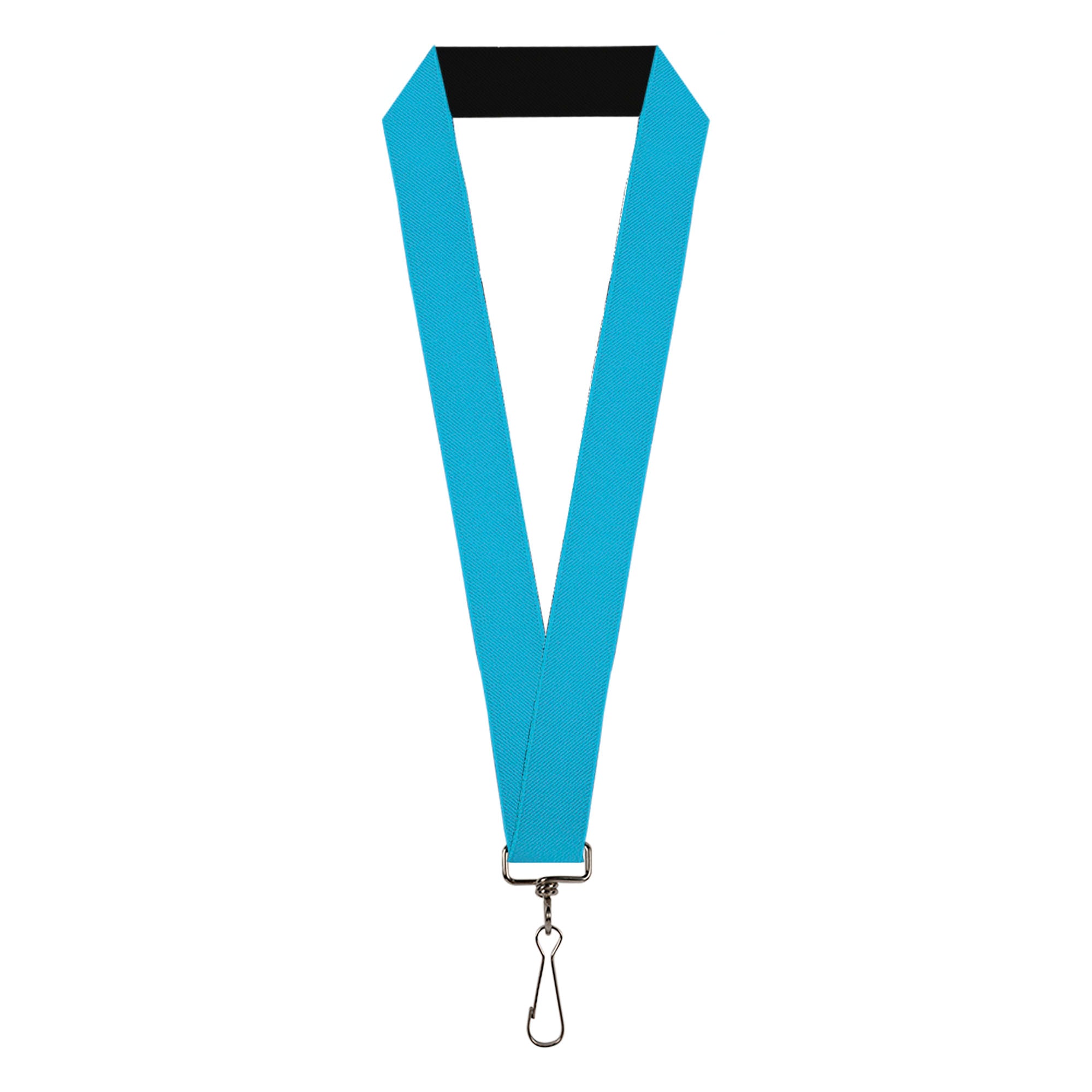 Lanyard - 1.0" - Solid Water Blue Lanyards Buckle-Down