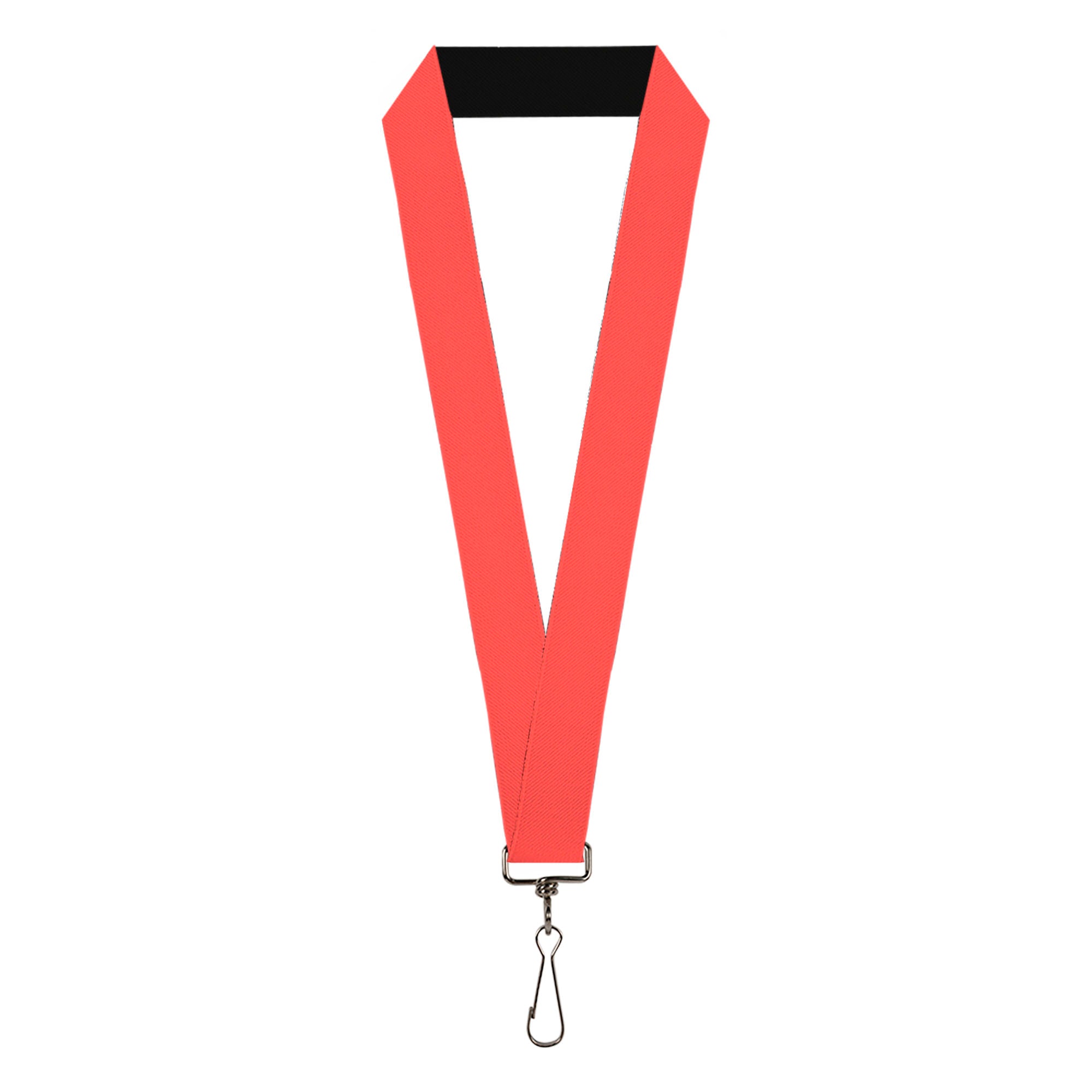 Lanyard - 1.0" - Solid Salmon Orange Lanyards Buckle-Down