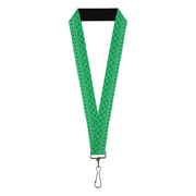 Lanyard - 1.0" - Christmas Holiday Fair Isle Stitch Pattern Greens Lanyards Buckle-Down