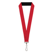 Lanyard - 1.0" - Christmas Pajama Plaid Reds Lanyards Buckle-Down