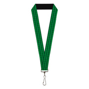 Lanyard - 1.0" - Christmas Pajama Plaid Greens Lanyards Buckle-Down